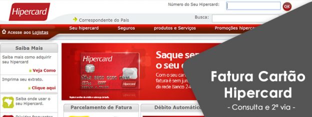 Fatura Hipercard Saiba Como Tirar A Via Hipercard Online