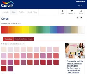 TABELA DE CORES CORAL CATÁLOGO DE CORES CORAL 2017 Digitei