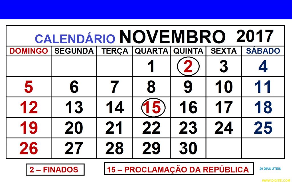 Calendario Completo 2023 Com Feriados Novembro IMAGESEE
