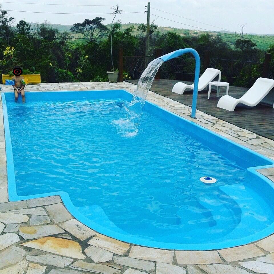 piscina de fibra 6x3 instalada