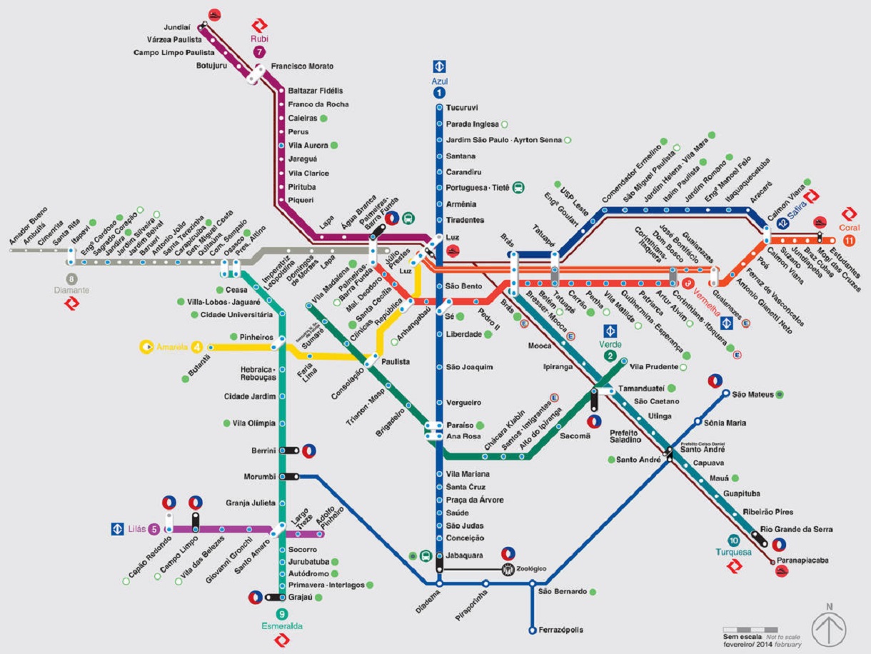 mapa metrÔ sp atualizado 2019 linhas e estaÇÕes de embarque e