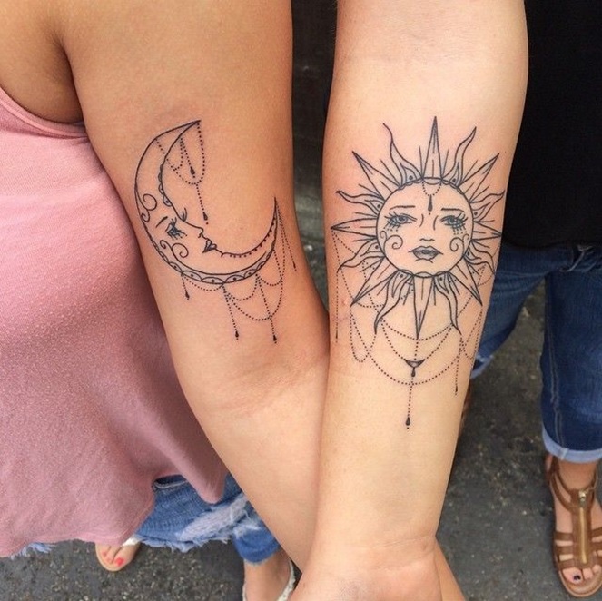 tatuagens no braço para casal