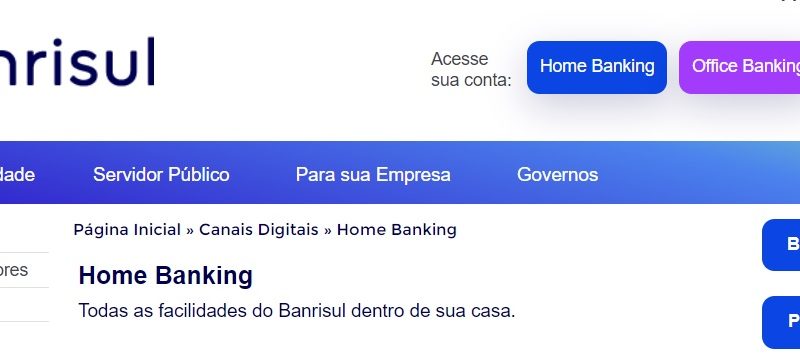 www banrisul com br home banking – Acessar home banking Banrisul