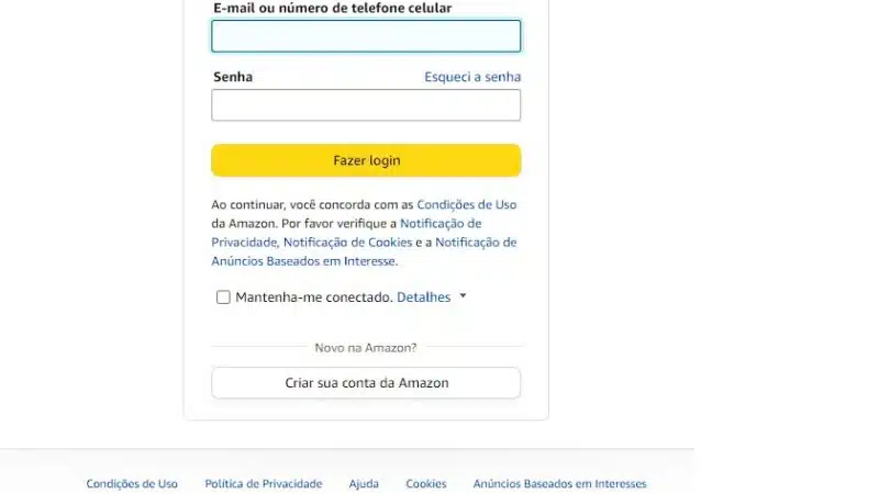 AMAZON PRIME LOGIN RÁPIDO DIRETO