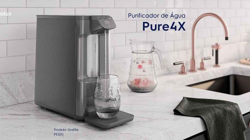 Pure 4x: Purificador de Água com Design Inovador e Tecnologia Exclusiva Powerjet