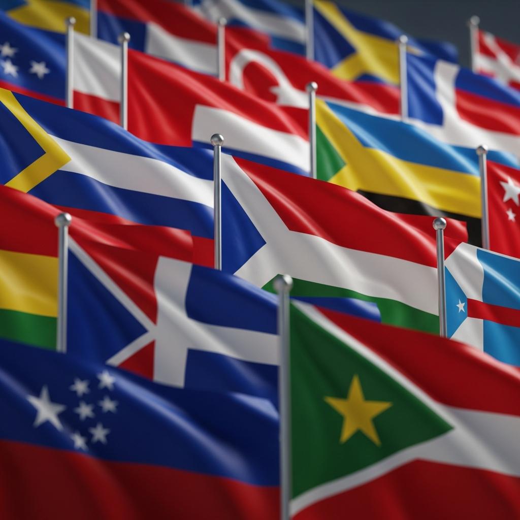 Bandeiras dos Países do Mundo e Nomes