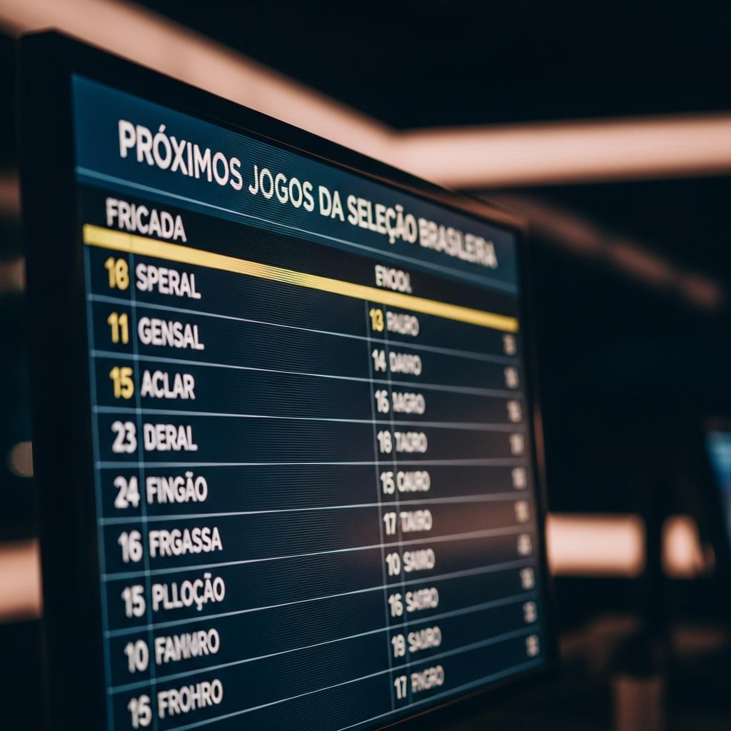 Próximos Jogos da Seleção Brasileira
