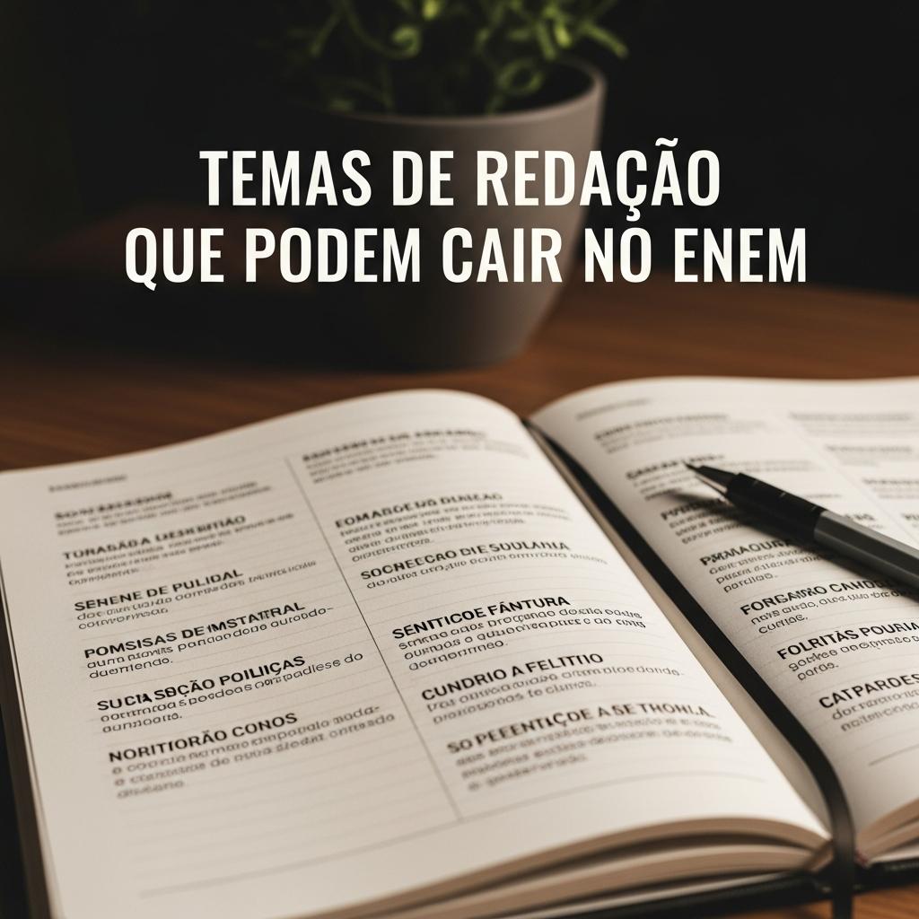 Temas de Redação que Podem Cair no ENEM