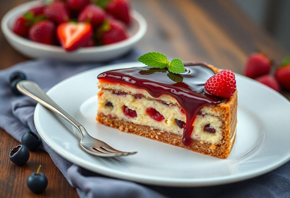 Torta de Morango com Gelatina