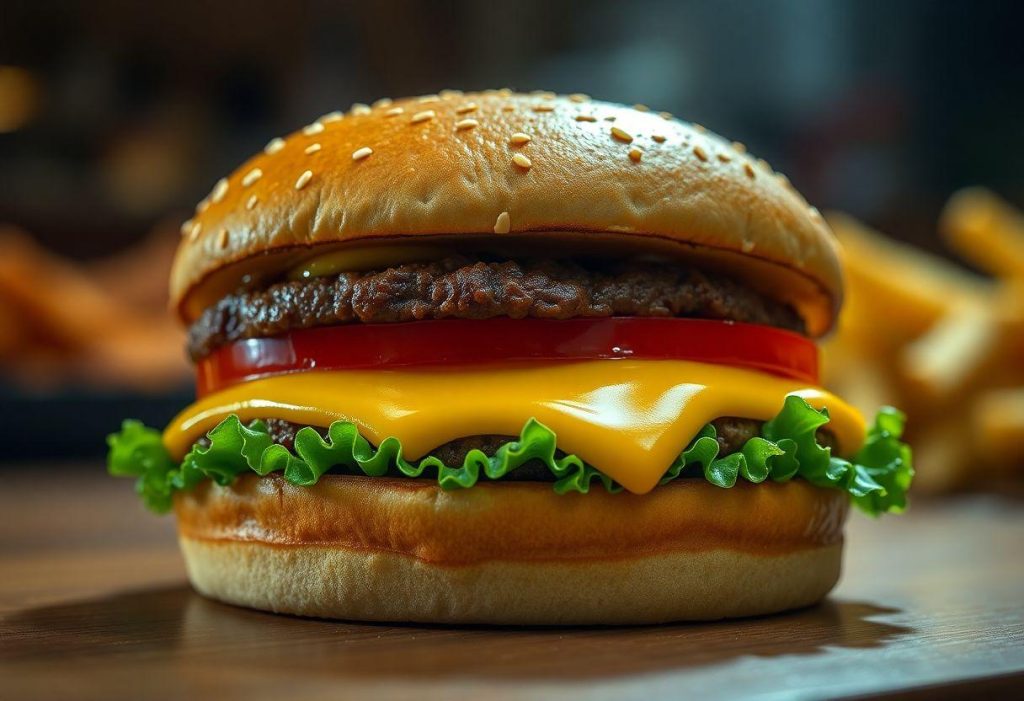 QUAL QUEIJO É MAIS COMUMENTE USADO EM UM CHEESEBURGER CLÁSSICO: CHEDDAR OU AMERICANO