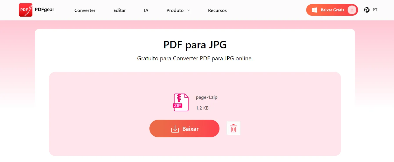 Como Converter PDF em JPG Imagem Online [100% Grátis]